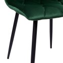 Krzesło welurowe MADISON ciemnozielone velvet Krzesło welurowe MADISON ciemnozielone velvet