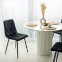 Krzesło welurowe MADISON czarne velvet Krzesło welurowe MADISON czarne velvet