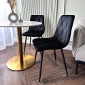 Krzesło welurowe MADISON czarne velvet Krzesło welurowe MADISON czarne velvet
