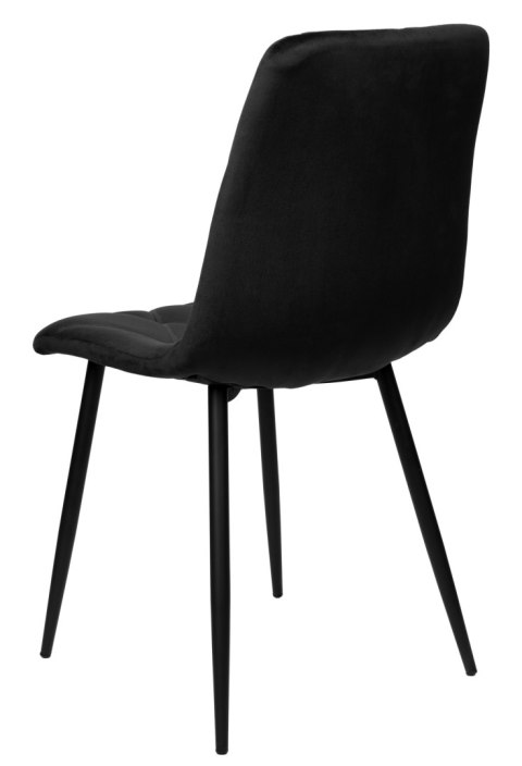Krzesło welurowe MADISON czarne velvet Krzesło welurowe MADISON czarne velvet