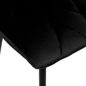 Krzesło welurowe MADISON czarne velvet Krzesło welurowe MADISON czarne velvet