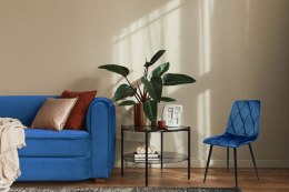 Krzesło welurowe MADISON granatowe velvet