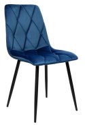 Krzesło welurowe MADISON granatowe velvet Krzesło welurowe MADISON granatowe velvet