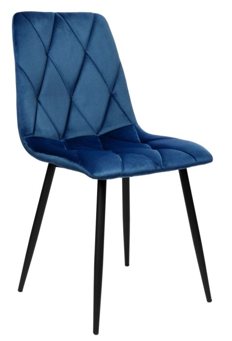 Krzesło welurowe MADISON granatowe velvet Krzesło welurowe MADISON granatowe velvet