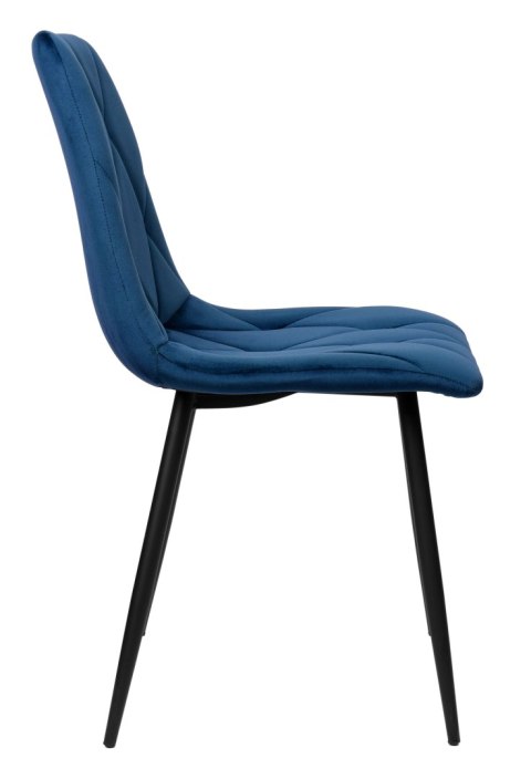 Krzesło welurowe MADISON granatowe velvet Krzesło welurowe MADISON granatowe velvet