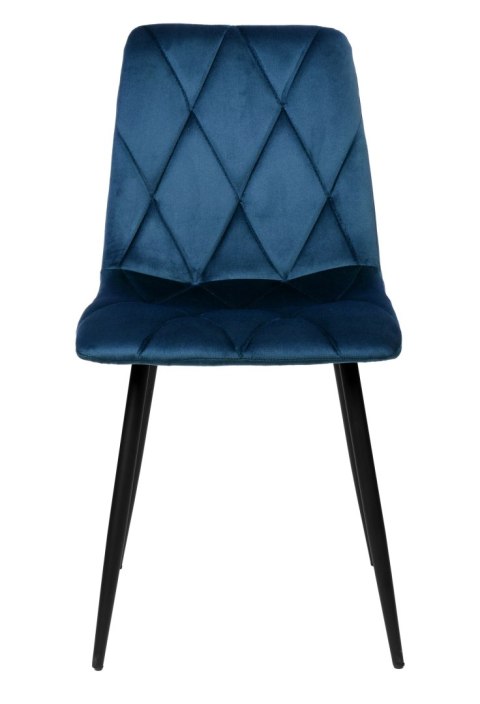 Krzesło welurowe MADISON granatowe velvet Krzesło welurowe MADISON granatowe velvet