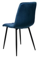 Krzesło welurowe MADISON granatowe velvet Krzesło welurowe MADISON granatowe velvet