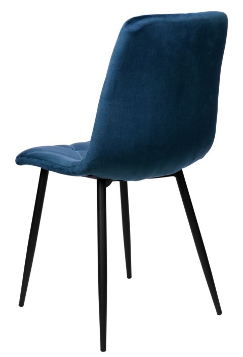 Krzesło welurowe MADISON granatowe velvet Krzesło welurowe MADISON granatowe velvet