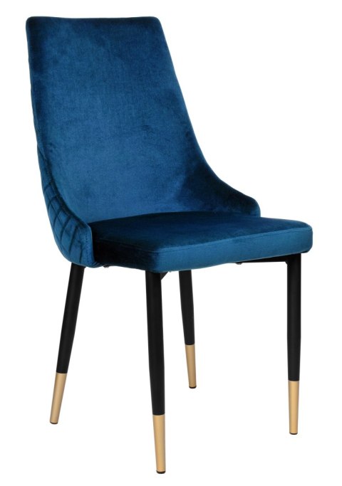 Krzesło welurowe VERMONT granatowe Velvet Krzesło welurowe VERMONT granatowe Velvet