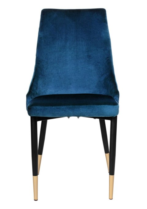 Krzesło welurowe VERMONT granatowe Velvet Krzesło welurowe VERMONT granatowe Velvet