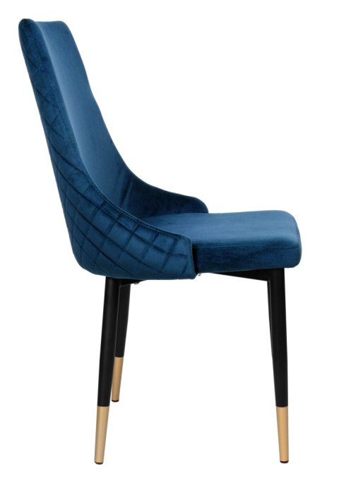 Krzesło welurowe VERMONT granatowe Velvet Krzesło welurowe VERMONT granatowe Velvet