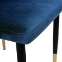 Krzesło welurowe VERMONT granatowe Velvet Krzesło welurowe VERMONT granatowe Velvet