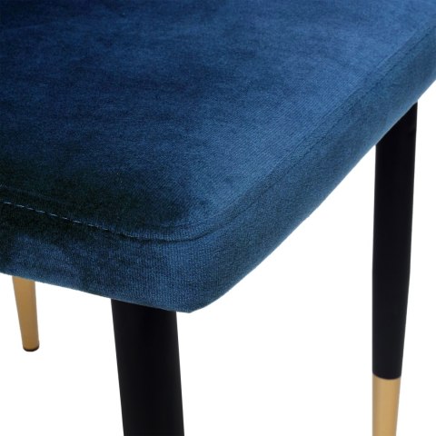 Krzesło welurowe VERMONT granatowe Velvet Krzesło welurowe VERMONT granatowe Velvet