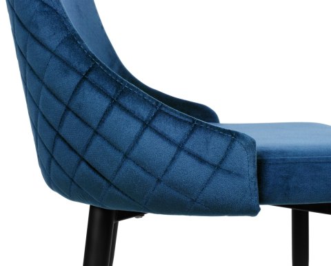 Krzesło welurowe VERMONT granatowe Velvet Krzesło welurowe VERMONT granatowe Velvet