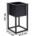 Kwietnik loftowy CONCOVE 40 cm czarny Kwietnik loftowy CONCOVE 40 cm czarny