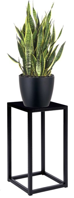 Kwietnik loftowy PIATTO 40 cm czarny