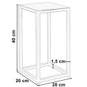 Kwietnik loftowy PIATTO 40 cm czarny Kwietnik loftowy PIATTO 40 cm czarny