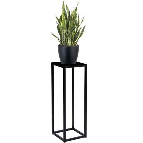Kwietnik loftowy PIATTO 60 cm czarny Kwietnik loftowy PIATTO 60 cm czarny