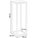 Kwietnik loftowy PIATTO 60 cm czarny Kwietnik loftowy PIATTO 60 cm czarny