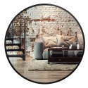 Lustro ścienne loftowe Sander 50 cm czarne Lustro ścienne loftowe Sander 50 cm czarne