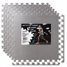 Mata ochronna FITNESS komplet 6 sztuk szara