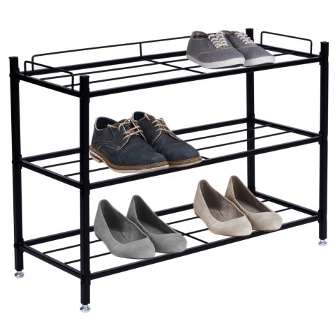 Półka na buty VIENA 3 poziomy loft czarna Półka na buty VIENA 3 poziomy loft czarna