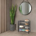 Półka na buty VIENA 4 poziomy loft czarna Półka na buty VIENA 4 poziomy loft czarna
