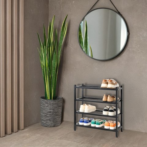 Półka na buty VIENA 4 poziomy loft czarna Półka na buty VIENA 4 poziomy loft czarna