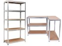 Regał magazynowy 5 poziomów 150x75x30 nośność 625 kg Regał magazynowy 5 poziomów 150x75x30 nośność 625 kg