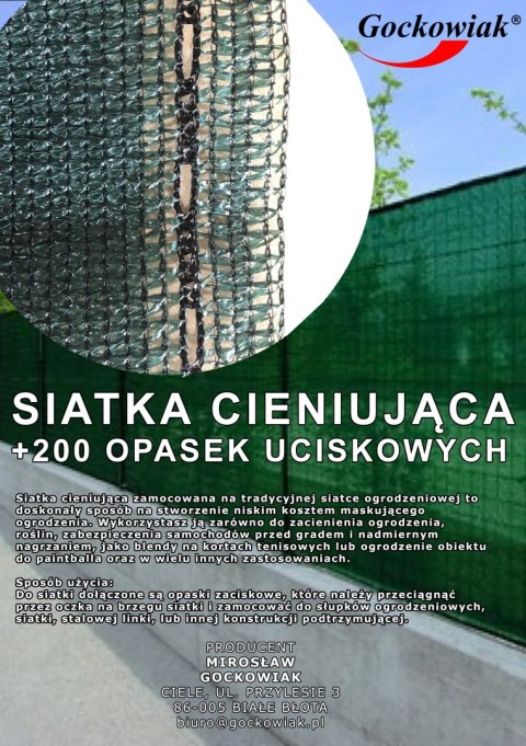 Siatka cieniująca maskująca 135g 1,5X50 m zielona Siatka cieniująca maskująca 135g 1,5X50 m zielona