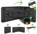 Stół bankietowy składany w walizkę RATTAN 180x74x74,5 szary Stół bankietowy składany w walizkę RATTAN 180x74x74,5 szary