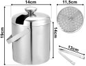 Wiaderko do lodu ze szczypcami 1,3l FACUNDO Wiaderko do lodu ze szczypcami 1,3l FACUNDO