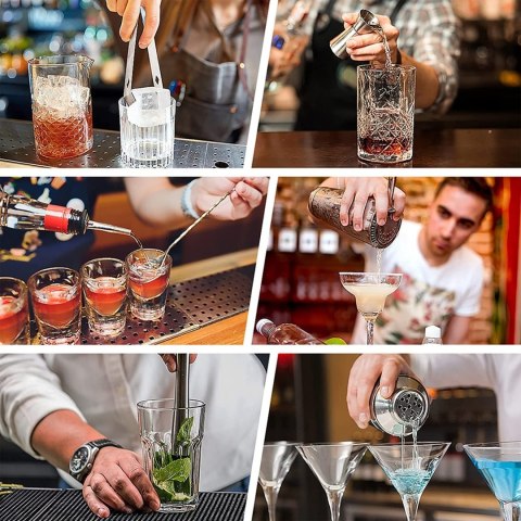 Zestaw barmański shaker do drinków BRADFORD 10 elementów Zestaw barmański shaker do drinków BRADFORD 10 elementów
