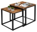 Zestaw stolików kawowych PRAVEN RUSTIC Zestaw stolików kawowych PRAVEN RUSTIC