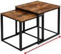 Zestaw stolików kawowych PRAVEN RUSTIC Zestaw stolików kawowych PRAVEN RUSTIC