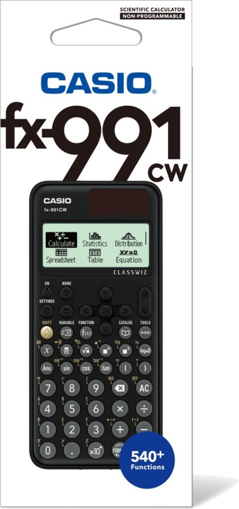 CASIO FX-991CW KALKULATOR NAUKOWY BOX. Czarny. CASIO FX-991CW KALKULATOR NAUKOWY BOX. Czarny.