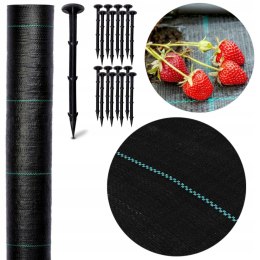 Agrotkanina czarna 70g 1,1 x 50 m + 50 szpilek