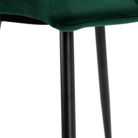 Krzesło aksamitne DENVER velvet Ciemnozielone Krzesło aksamitne DENVER velvet Ciemnozielone