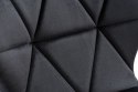Krzesło aksamitne MURET VELVET DSW czarne Krzesło aksamitne MURET VELVET DSW czarne
