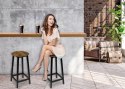 Krzesło barowe metalowe FLINT RUSTIC loft Krzesło barowe metalowe FLINT RUSTIC loft