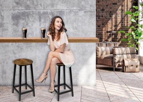 Krzesło barowe metalowe FLINT RUSTIC loft Krzesło barowe metalowe FLINT RUSTIC loft