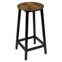 Krzesło barowe metalowe FLINT RUSTIC loft Krzesło barowe metalowe FLINT RUSTIC loft