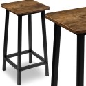 Krzesło barowe metalowe KENT RUSTIC loft Krzesło barowe metalowe KENT RUSTIC loft