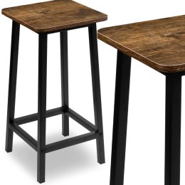 Krzesło barowe metalowe KENT RUSTIC loft