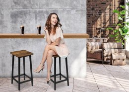 Krzesło barowe metalowe KENT RUSTIC loft