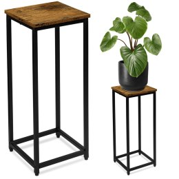 Kwietnik loftowy ARBEN RUSTIC czarny postarzany dąb 60 cm