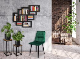 Kwietnik loftowy ARBEN RUSTIC czarny postarzany dąb 60 cm