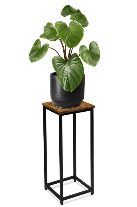 Kwietnik loftowy ARBEN RUSTIC czarny postarzany dąb 60 cm Kwietnik loftowy ARBEN RUSTIC czarny postarzany dąb 60 cm
