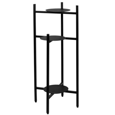 Kwietnik metalowy loft TRETORRI CZARNY stojak na kwiaty Kwietnik metalowy loft TRETORRI CZARNY stojak na kwiaty
