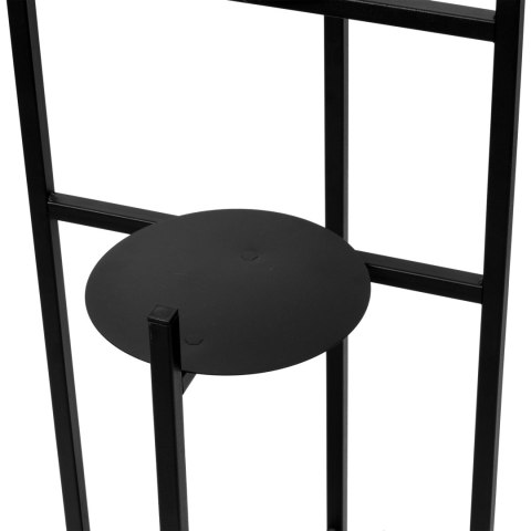 Kwietnik metalowy loft TRETORRI CZARNY stojak na kwiaty Kwietnik metalowy loft TRETORRI CZARNY stojak na kwiaty
